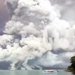 Indonesia volcano erupts, thousands evacuated over tsunami threat