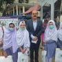 chief secretary mohyuddin ahmad wani with students at a career fest in g b photo twitter csgbpk